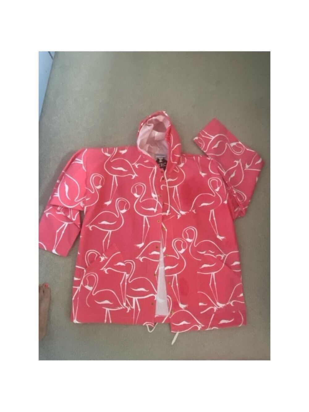 VTG Michigan Rag pink flamingo wave hip hop cartoon set,  xl -NWT 3pc set-